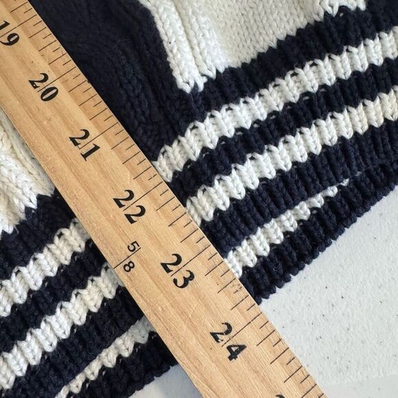 Essential Elements Men’s Sweater Black/White Color Size Large V-Neck - Picture 8 of 9